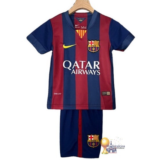 Home Conjunto De Bambino Barcelona Retro 2014 2015 Rosso Blu