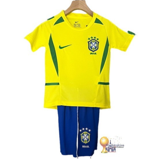 Home Conjunto De Bambino Brasile Retro 2002 Giallo