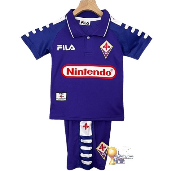 Home Conjunto De Bambino Fiorentina Retro 1998 1999 Purpureo