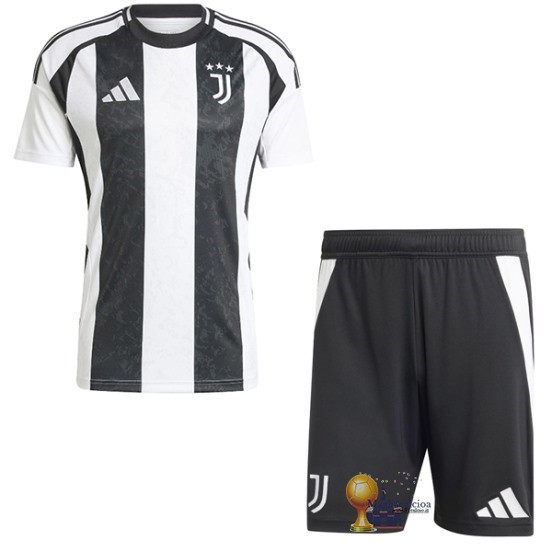 Home Conjunto De Bambino Juventus 2024 2025 Bianco Nero