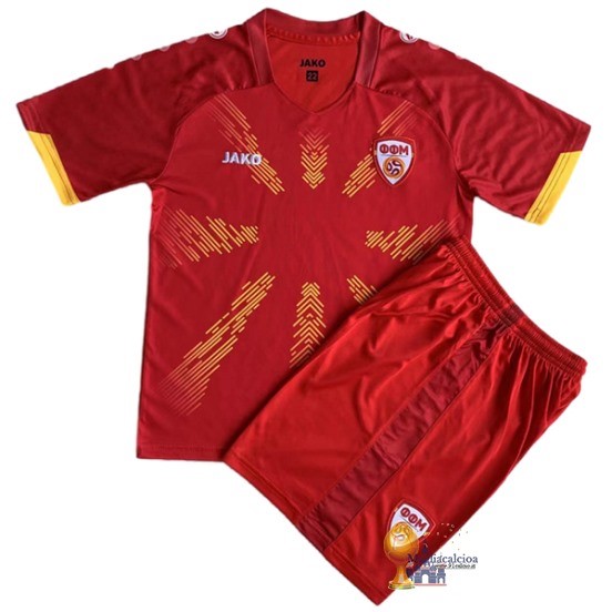 Home Conjunto De Bambino Macedonia del Nord 2023 Rosso