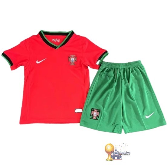 Home Conjunto De Bambino Portogallo 2024 Rosso