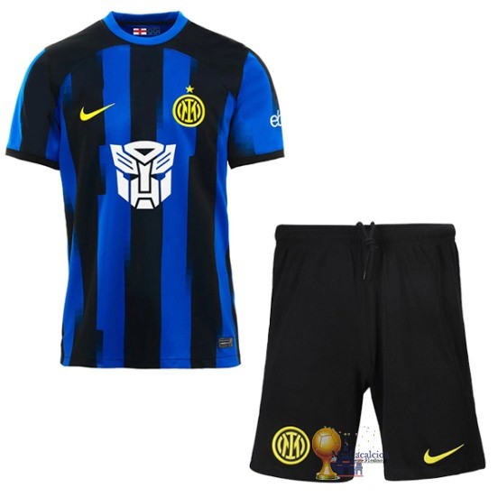 Home Conjunto De Uomo Bambino Inter Milán 2023 2024 Blu Nero