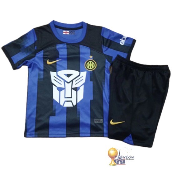 Home Conjunto De Uomo Bambino Inter Milán 2023 2024 Blu Nero
