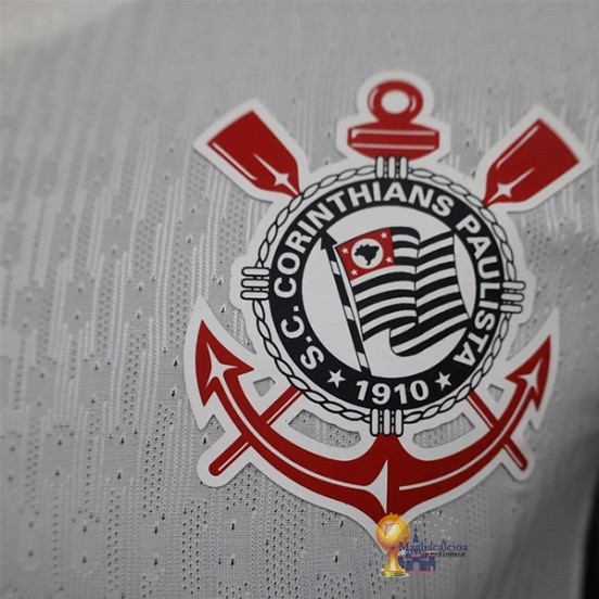 Home Jugadores Maglia Corinthians Paulista 2024 2025 Bianco Nero