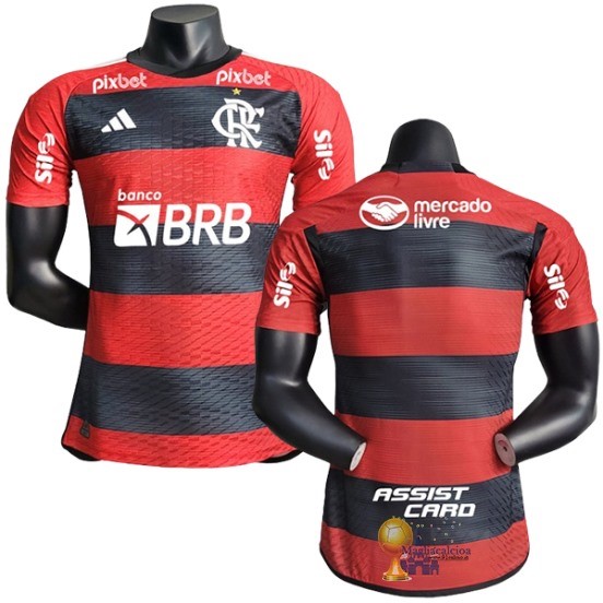 Home Jugadores Maglia Flamengo 2024 2025 Rosso Nero