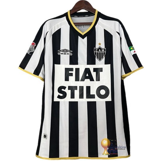 Home Maglia Atlético Mineiro Retro 2003 Bianco Nero