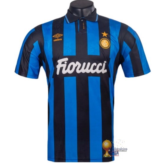 Home Maglia Inter Milán Retro 1992 1993 Blu