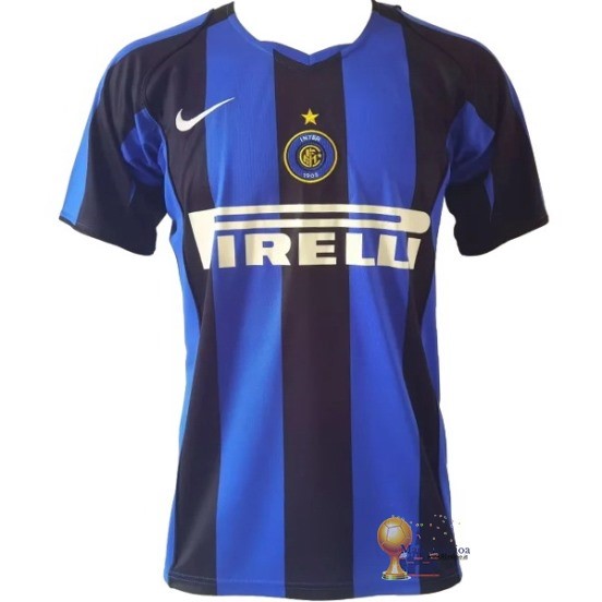 Home Maglia Inter Milán Retro 2004 2005 Blu