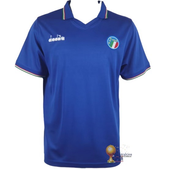 Home Maglia Italy Retro 1990 Blu