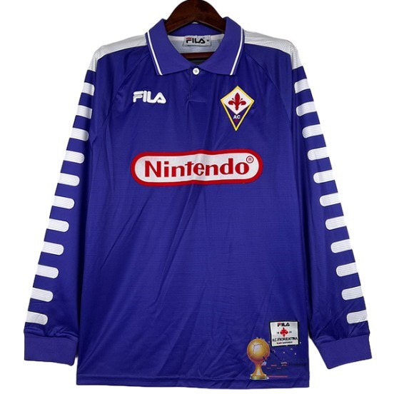 Home Maglia Manica lunga Fiorentina Retro 1998 1999 Purpureo