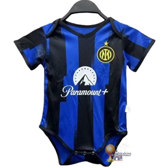 Home Tutine Bambino Inter Milán 2023 2024 Blu Nero