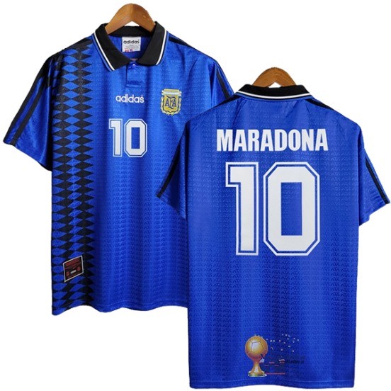 NO.10 Maradona Away Maglia Argentina Retro 1994 Blu