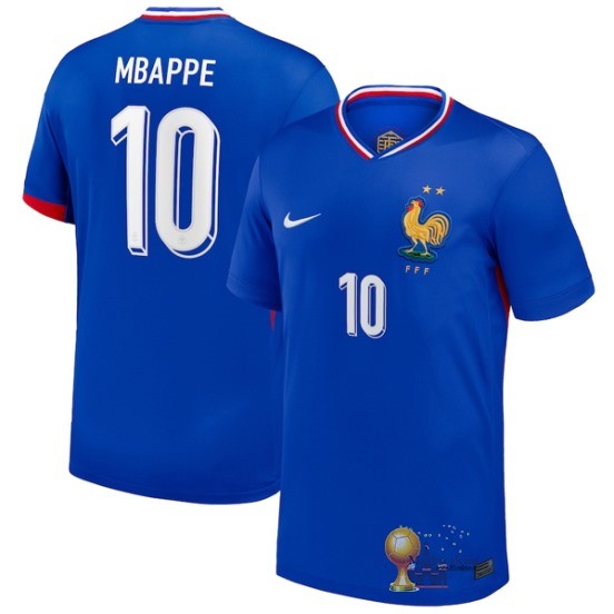 NO.10 Mbappe Thailandia Home Maglia Francia 2024 Blu