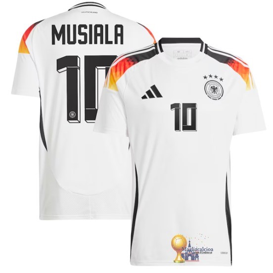 NO.10 Musiala Thailandia Home Maglia Germania 2024 Bianco