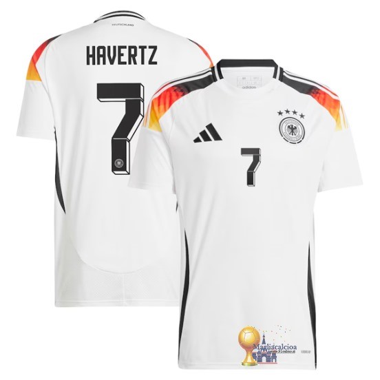 NO.7 Havertz Thailandia Home Maglia Germania 2024 Bianco