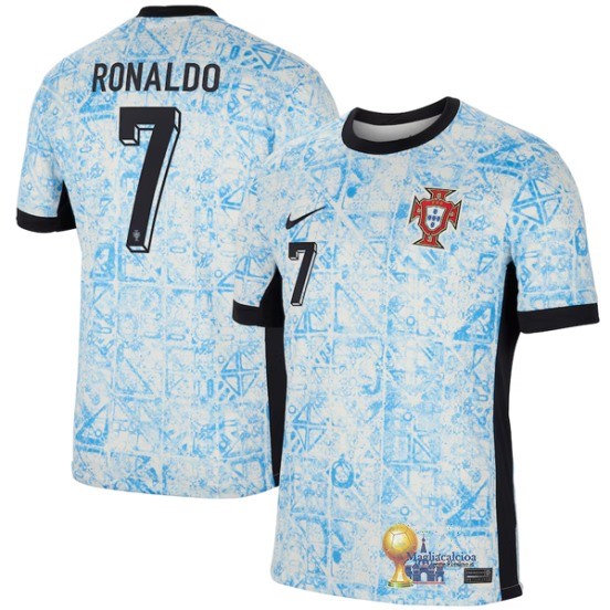 NO.7 Ronaldo Thailandia Away Maglia Portogallo 2024 Blu