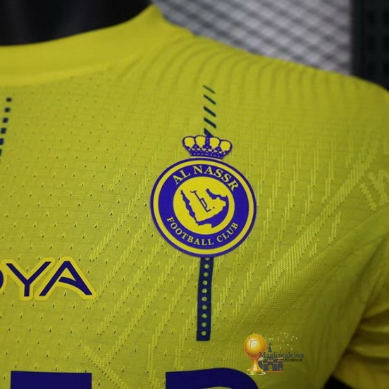 NO.7 Ronaldo Thailandia Home Jugadores Maglia Al Nassr 2023 2024 Giallo