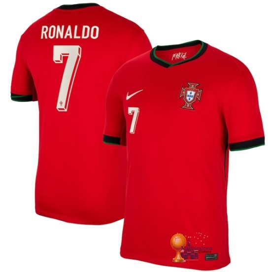 NO.7 Ronaldo Thailandia Home Maglia Portogallo 2024 Rosso