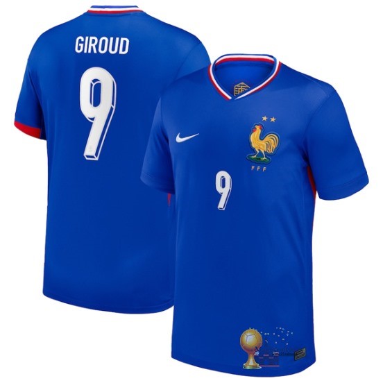 NO.9 Giroud Thailandia Home Maglia Francia 2024 Blu