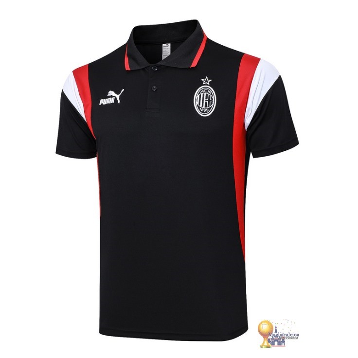 Polo AC Milan 2023 2024 Nero Rosso Bianco