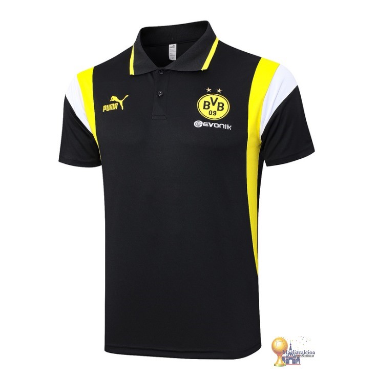 Polo Borussia Dortmund 2023 2024 Nero Giallo