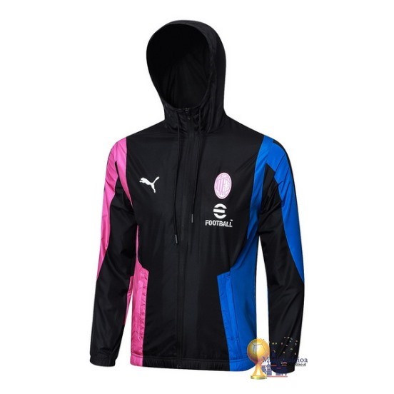 Rompevientos AC Milan 2023 2024 Nero Rosa Blu