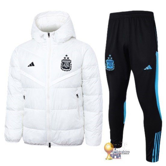 Set Completo Chaqueta De Algodón Argentina 2023 Bianco Nero