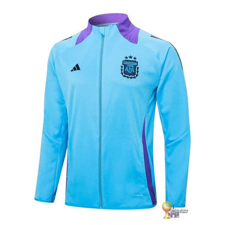 Set Completo Lunga Zip Giacca Argentina 2024 Blu Purpureo