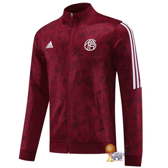 Set Completo Lunga Zip Giacca Bayern München 2023 2024 Borgogna