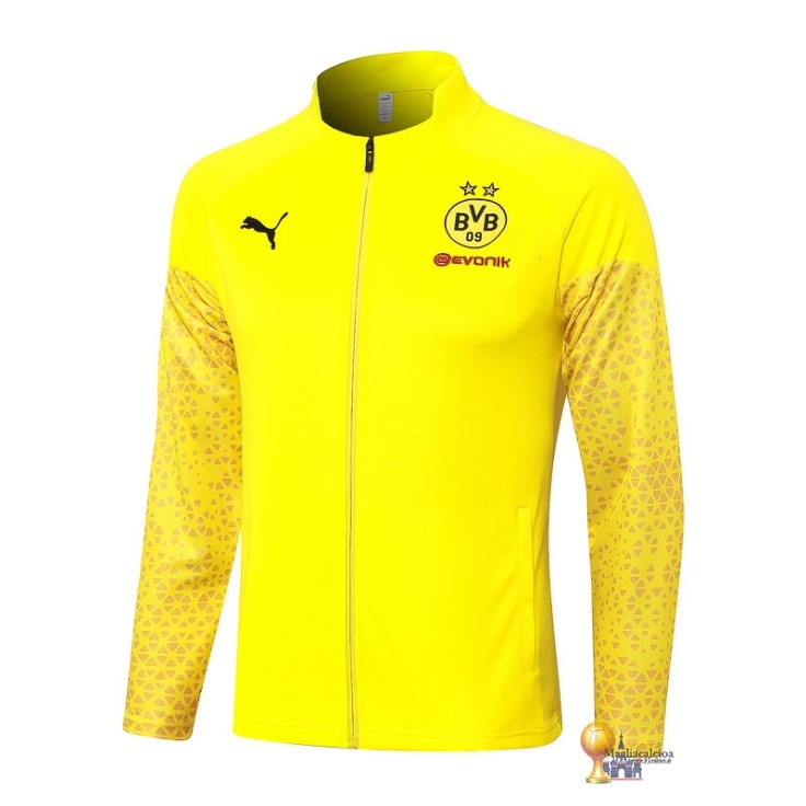 Set Completo Lunga Zip Giacca Borussia Dortmund 2023 2024 Giallo