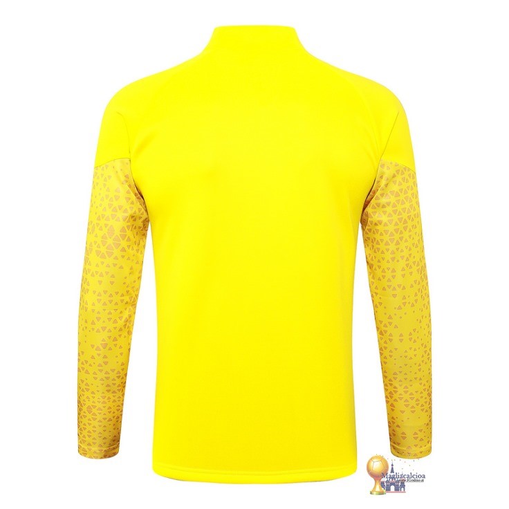 Set Completo Lunga Zip Giacca Borussia Dortmund 2023 2024 Giallo