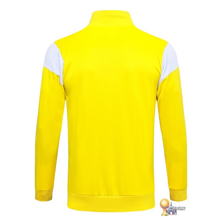 Set Completo Lunga Zip Giacca Borussia Dortmund 2023 2024 Giallo Bianco