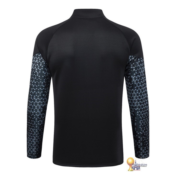 Set Completo Lunga Zip Giacca Borussia Dortmund 2023 2024 Nero Grigio