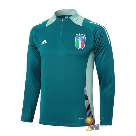 Set Completo Lunga Zip Giacca Italia 2024 Verde