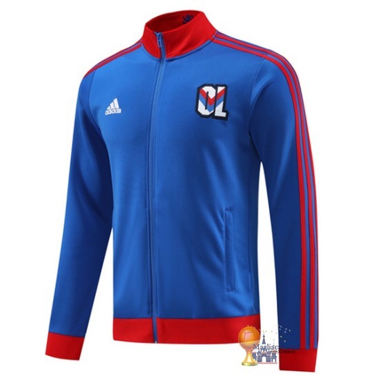 Set Completo Lunga Zip Giacca Lyon 2023 2024 Blu Rosso