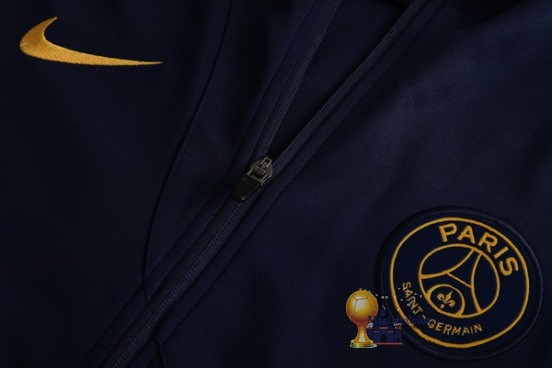 Set Completo Lunga Zip Giacca Paris Saint Germain 2023 2024 Blu II Navy