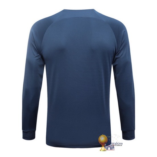 Set Completo Lunga Zip Giacca Paris Saint Germain 2023 2024 Blu Navy