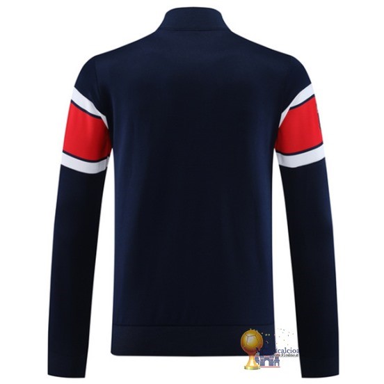 Set Completo Lunga Zip Giacca Paris Saint Germain 2023 2024 Blu Rosso Bianco