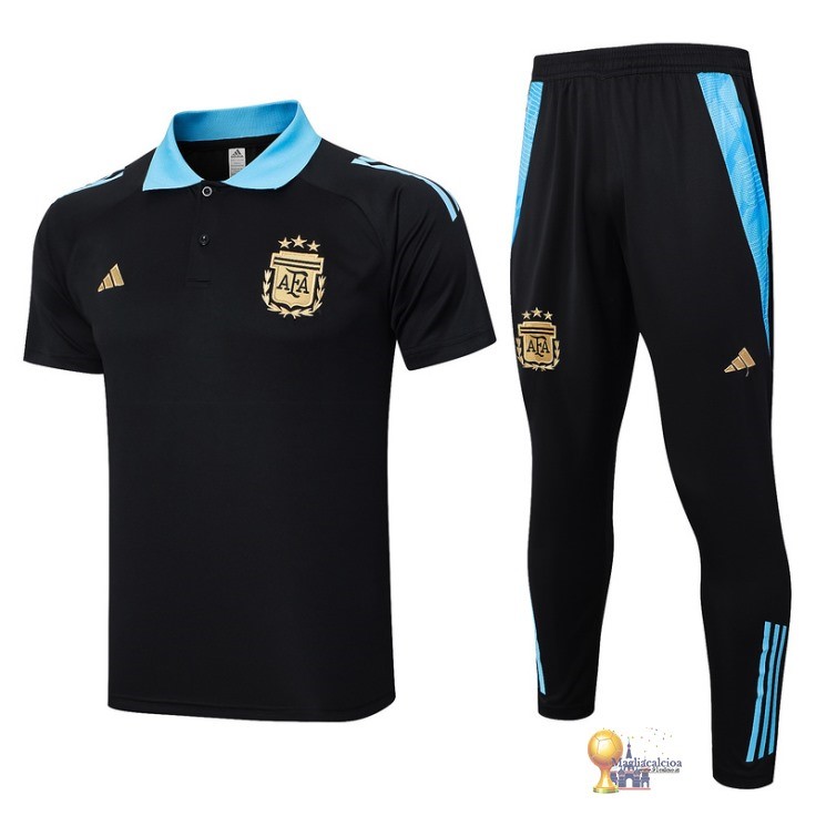 Set Completo Polo Argentina 2024 Nero Blu