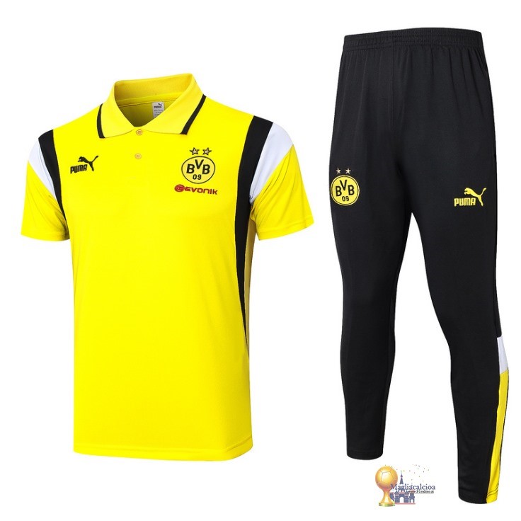 Set Completo Polo Borussia Dortmund 2023 2024 Giallo Bianco Nero