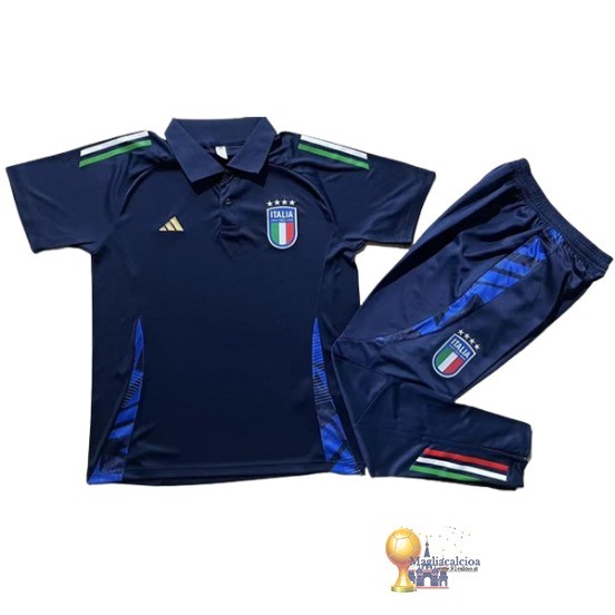 Set Completo Polo Italia 2024 Blu Navy