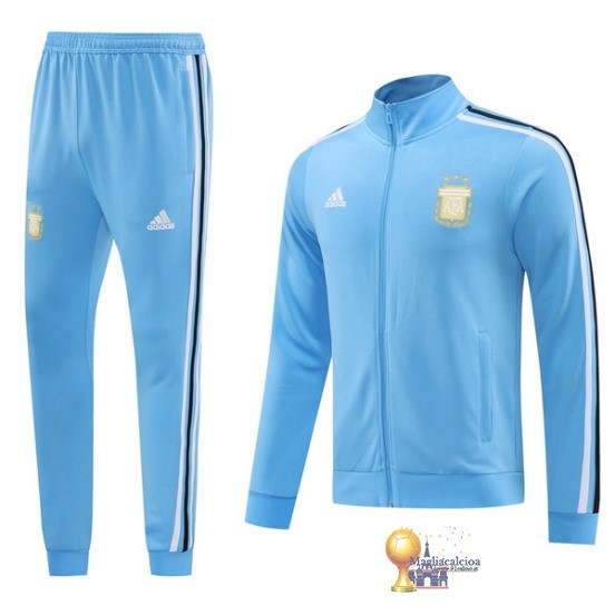 Set Completo Set Completo Lunga Zip Giacca Argentina 2024 Blu