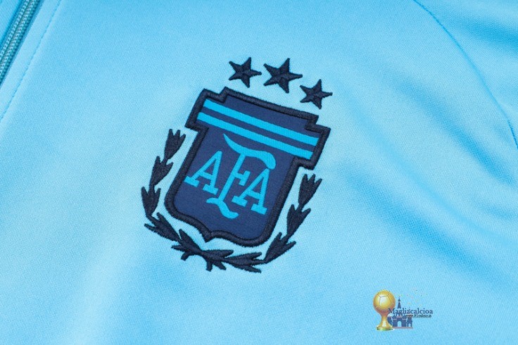 Set Completo Set Completo Lunga Zip Giacca Argentina 2024 Blu