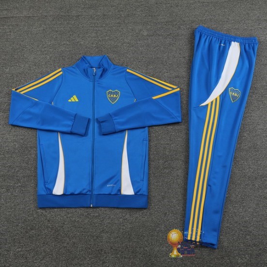 Set Completo Set Completo Lunga Zip Giacca Boca Juniors 2024 2025 Blu