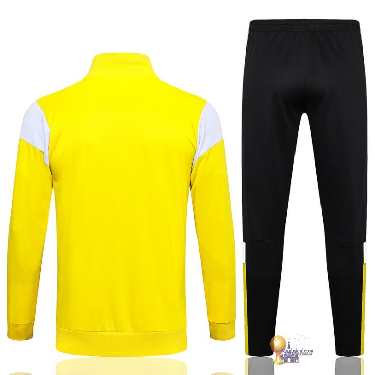 Set Completo Set Completo Lunga Zip Giacca Borussia Dortmund 2023 2024 Giallo Bianco Nero