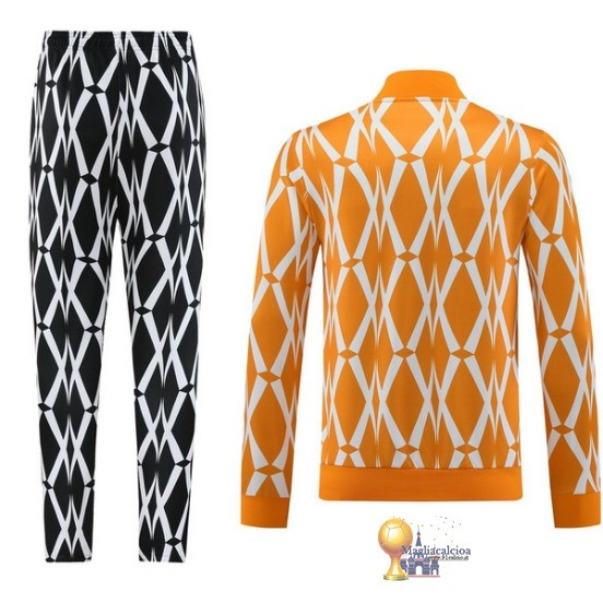 Set Completo Set Completo Lunga Zip Giacca Costa d'Avorio 2023 Nero Arancione