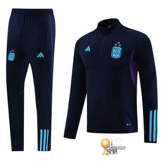 Set Completo Sudadera Formazione Argentina 2023 Blu Navy Purpureo