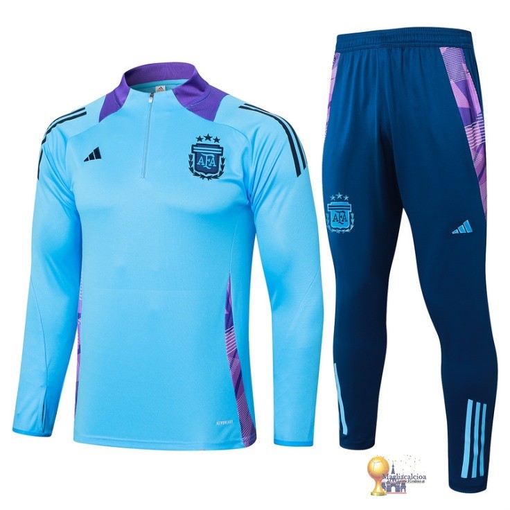 Set Completo Sudadera Formazione Argentina 2024 Blu Purpureo