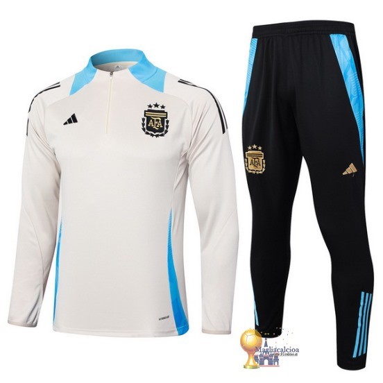 Set Completo Sudadera Formazione Argentina 2024 Giallo Blu